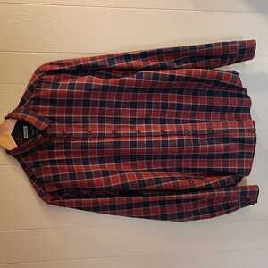Joules Lanston Shirt Wine/Navy Plaid Sz M